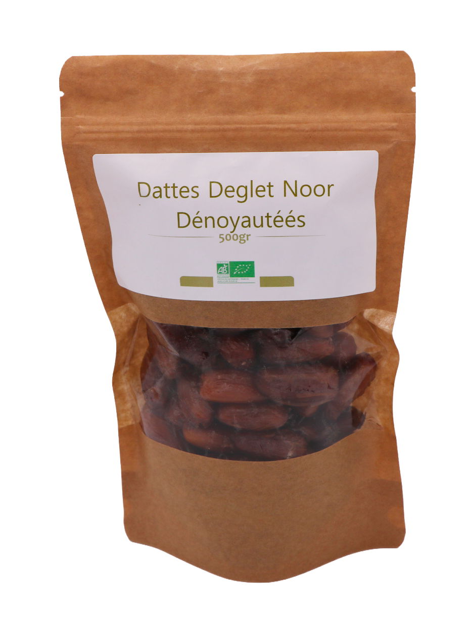 Dattes Deglet Noor Dénoyautées Bio 500g