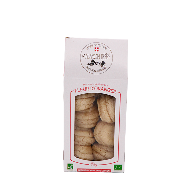 Macarons Artisanaux Fleur d'Oranger BIO