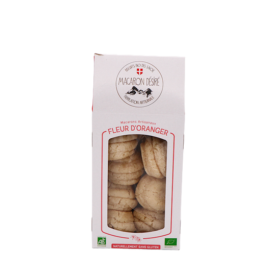 Macarons Artisanaux Fleur d'Oranger BIO