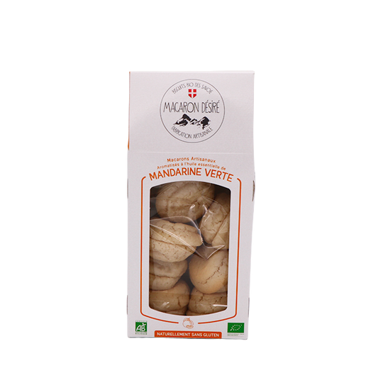 Macarons Artisanaux Mandarine Verte BIO