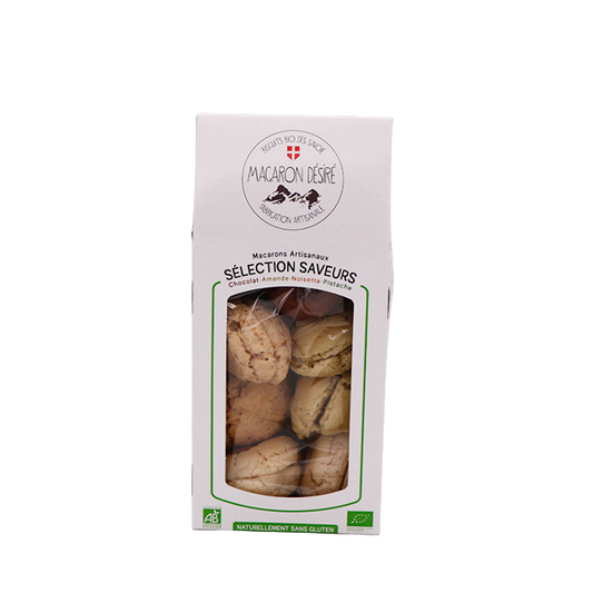 Macarons Artisanaux Sélection Saveurs BIO